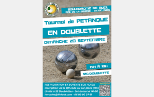 TOURNOI DE PETANQUE